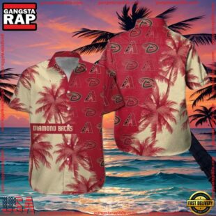 MLB Arizona Diamondbacks Bold Floral Statement Hawaiian ShirtGroup