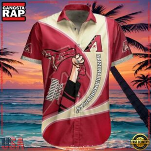 MLB Arizona Diamondbacks Cartoon Fanfare Hawaiian ShirtGroup