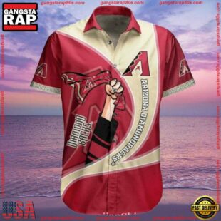 MLB Arizona Diamondbacks Cartoon Fanfare Hawaiian ShirtGroup