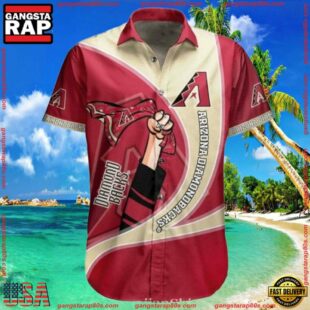 MLB Arizona Diamondbacks Cartoon Fanfare Hawaiian ShirtGroup