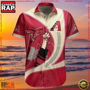 MLB Arizona Diamondbacks Cartoon Fanfare Hawaiian ShirtGroup