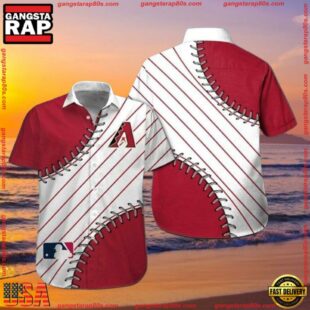 MLB Arizona Diamondbacks Game Day Baseball Seam Hawaiian ShirtGroup