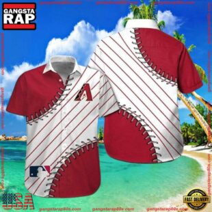 MLB Arizona Diamondbacks Game Day Baseball Seam Hawaiian ShirtGroup