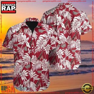 MLB Arizona Diamondbacks Hibiscus Aloha ButtonUp ShirtGroup