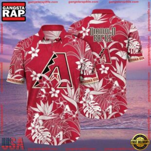 MLB Arizona Diamondbacks Hibiscus Harmony Hawaiian ShirtGroup