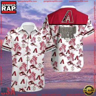 MLB Arizona Diamondbacks Palm Islands Summer Aloha Shirt