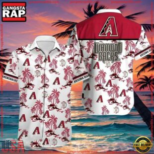 MLB Arizona Diamondbacks Palm Islands Summer Aloha Shirt