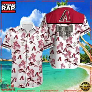 MLB Arizona Diamondbacks Palm Islands Summer Aloha Shirt