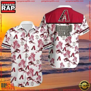 MLB Arizona Diamondbacks Palm Islands Summer Aloha Shirt