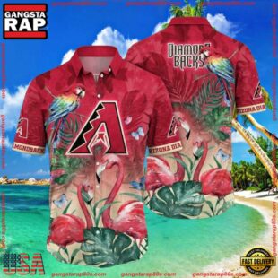 MLB Arizona Diamondbacks Parrot Paradise Summer Hawaiian Shirt