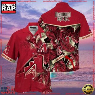 MLB Arizona Diamondbacks Personalized Name Summer Aloha Shirt