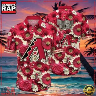 MLB Arizona Diamondbacks Retro Style Tropical Summer Hawaiian Shirt