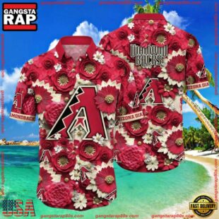 MLB Arizona Diamondbacks Retro Style Tropical Summer Hawaiian Shirt