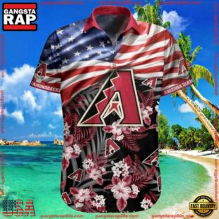 MLB Arizona Diamondbacks Stars And Stripes Summer Hawaiian Shirt