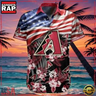 MLB Arizona Diamondbacks Stars And Stripes Summer Hawaiian Shirt