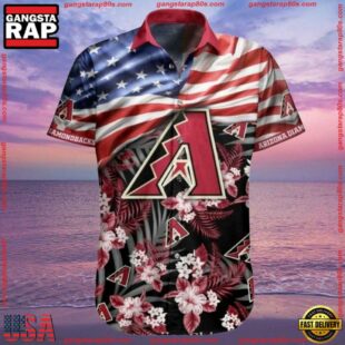 MLB Arizona Diamondbacks Stars And Stripes Summer Hawaiian Shirt