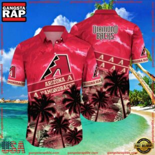 MLB Arizona Diamondbacks Sunset Palm Tropical Summer Hawaiian Shirt