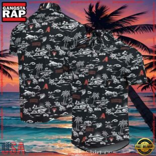 MLB Arizona Diamondbacks Tropical Night Summer Hawaiian Shirts