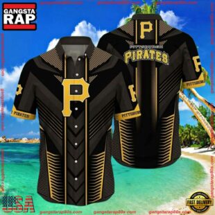 MLB Art Deco Pirates Pittsburgh Hawaiian Shirt