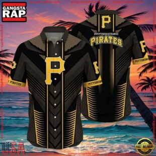 MLB Art Deco Pirates Pittsburgh Hawaiian Shirt