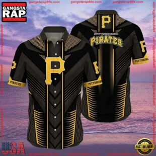 MLB Art Deco Pirates Pittsburgh Hawaiian Shirt