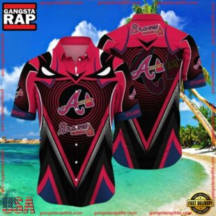 MLB Atlanta Braves Dynamic Art Deco Summer Hawaiian Shirt