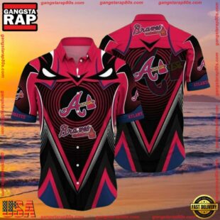 MLB Atlanta Braves Dynamic Art Deco Summer Hawaiian Shirt