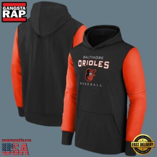 MLB Baltimore Orioles Pullover Hoodie Black