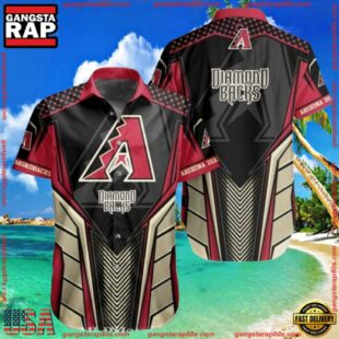 MLB Black Diamondback Elegance Arizona Hawaiian Shirt