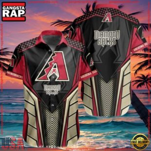 MLB Black Diamondback Elegance Arizona Hawaiian Shirt