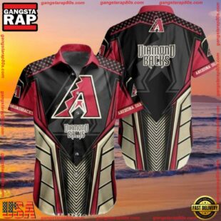 MLB Black Diamondback Elegance Arizona Hawaiian Shirt