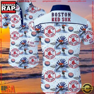 MLB Boston Red Sox Aloha Hawaiian Shirt Button UpGroup