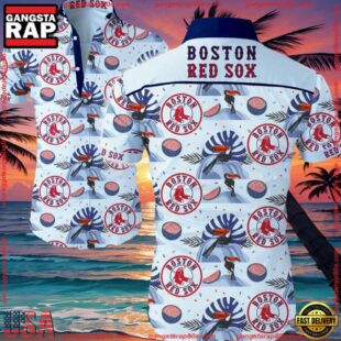 MLB Boston Red Sox Aloha Hawaiian Shirt Button UpGroup