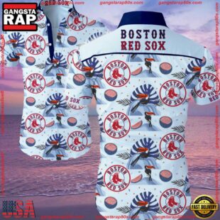 MLB Boston Red Sox Aloha Hawaiian Shirt Button UpGroup