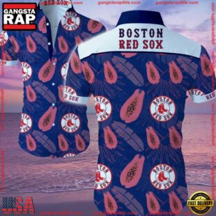 MLB Boston Red Sox Aloha Hawaiian Shirt Summer Button UpGroup