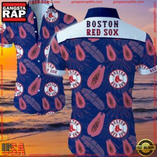 MLB Boston Red Sox Aloha Hawaiian Shirt Summer Button UpGroup