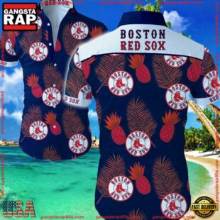 MLB Boston Red Sox Aloha Hawaiian Shirts Summer Button UpGroup