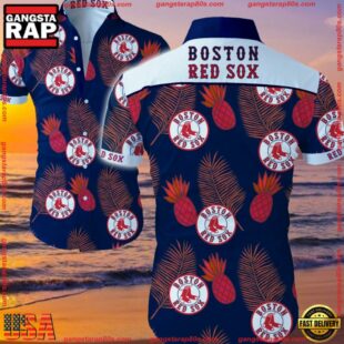 MLB Boston Red Sox Aloha Hawaiian Shirts Summer Button UpGroup