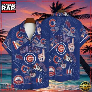 MLB Chicago Cubs Champions Spirit Hawaiian Shirt - Iconic Emblems And Motifs