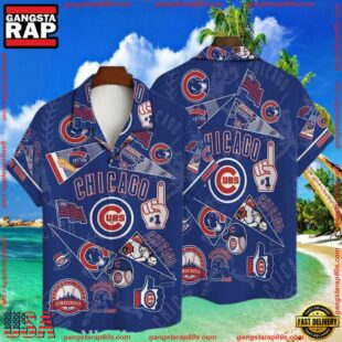 MLB Chicago Cubs Champions Spirit Hawaiian Shirt - Iconic Emblems And Motifs