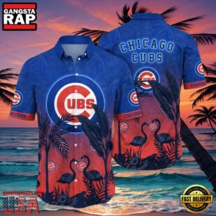 MLB Chicago Cubs Flamingo Tropics Aloha Hawaiian Shirt