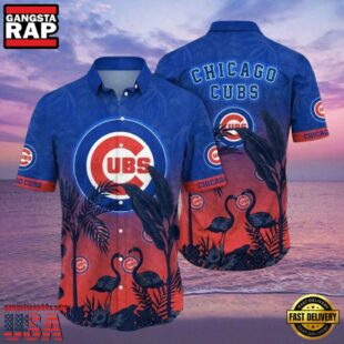 MLB Chicago Cubs Flamingo Tropics Aloha Hawaiian Shirt