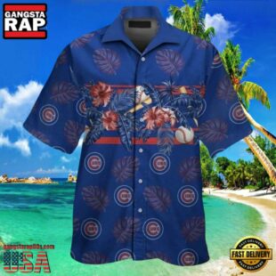 MLB Chicago Cubs Home Run Botanics Aloha Hawaiian Shirt