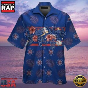 MLB Chicago Cubs Home Run Botanics Aloha Hawaiian Shirt