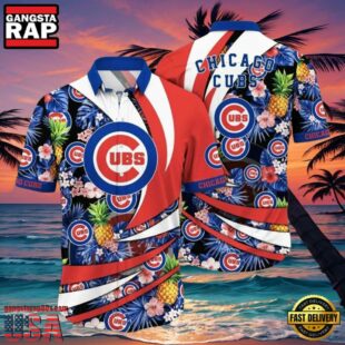 MLB Chicago Cubs Patriotic Swing Aloha Hawaiian Shirt