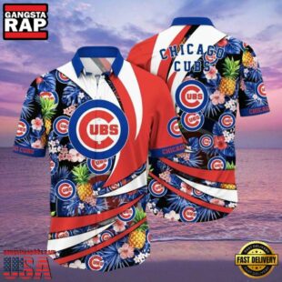 MLB Chicago Cubs Patriotic Swing Aloha Hawaiian Shirt