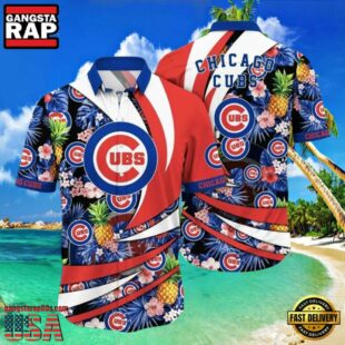 MLB Chicago Cubs Patriotic Swing Aloha Hawaiian Shirt