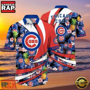 MLB Chicago Cubs Patriotic Swing Aloha Hawaiian Shirt