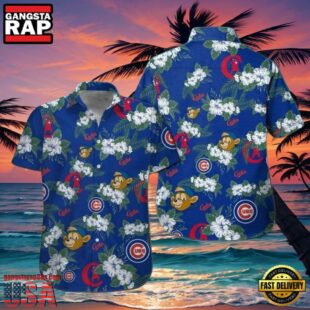 MLB Chicago Cubs Playful Monkey Aloha Hawaiian Shirt