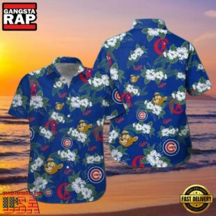 MLB Chicago Cubs Playful Monkey Aloha Hawaiian Shirt